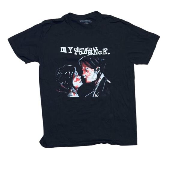 My Chemical Romance Tee - Black 2000s Emo Rock Band Graphic - Picture 1 of 3